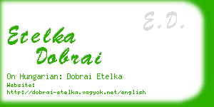 etelka dobrai business card